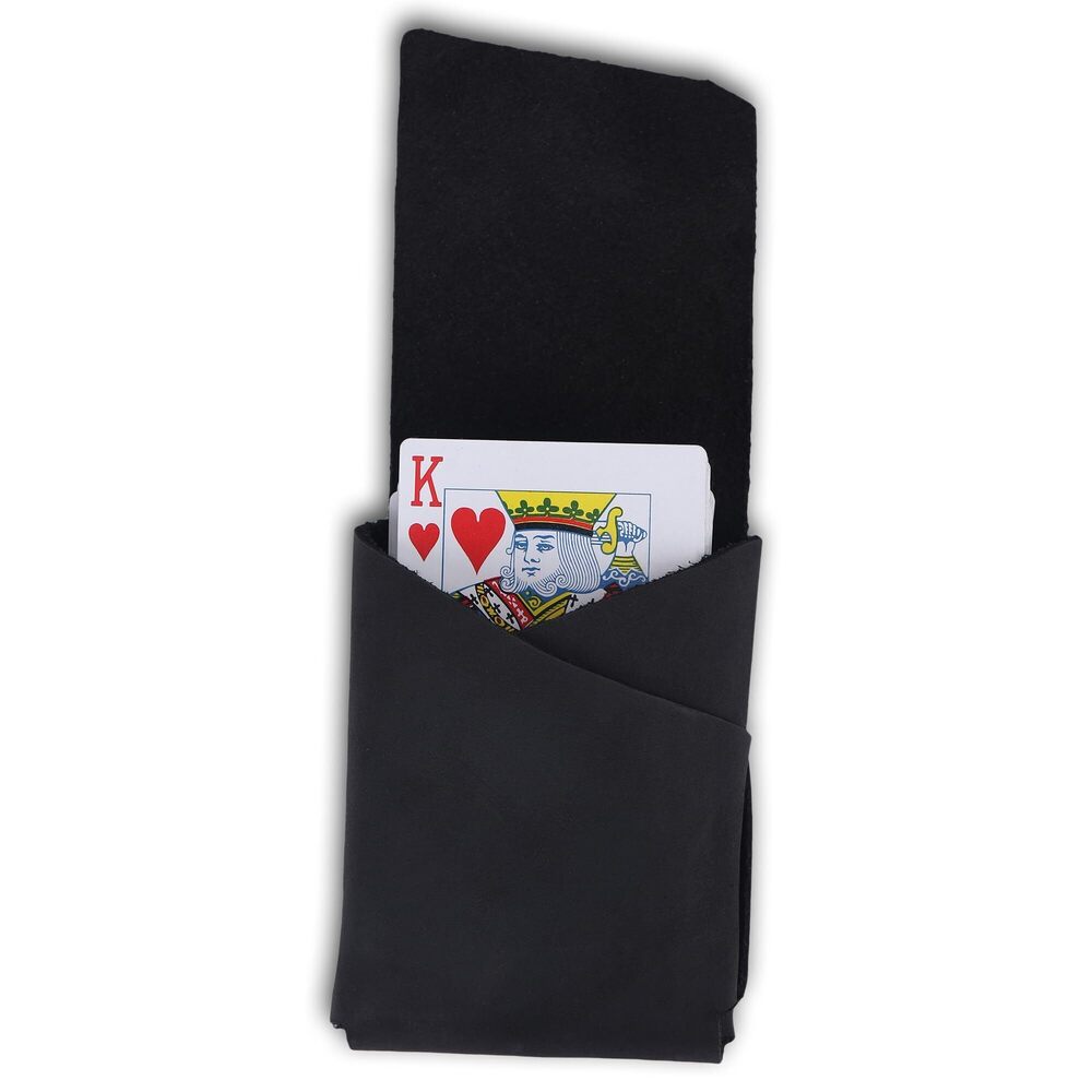 4023 Elegant Full-Grain Leather Playing Card Holder - Handcrafted, Secure